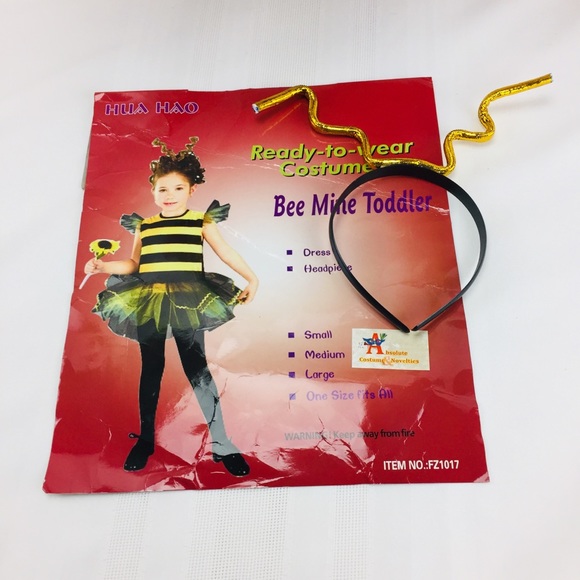 Bee mine Toddler Costume Halloween play medium - Picture 4 of 5